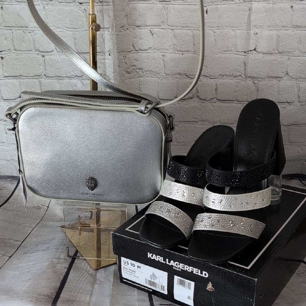 Kurt Geiger Richmond Camera Bag/ Karl Lagerfeld Rickie Sandal - Picture 3 of 13